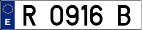 Trailer License Plate